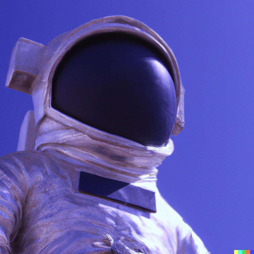 an astronaut, sculpture